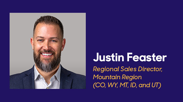 New addition to the sales team, Justin Feaster